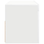 Mueble de TV con luces LED blanco 90x35x40 cm