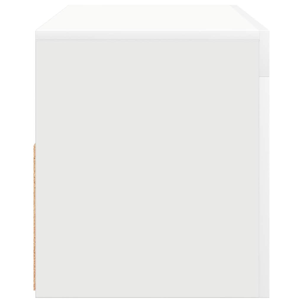 Mueble de TV con luces LED blanco 90x35x40 cm