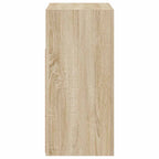 Aparador con luces LED roble Sonoma 80x35x75 cm