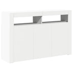 Aparador con luces LED blanco 115,5x30x75 cm