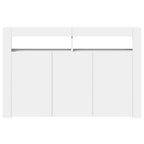 Aparador con luces LED blanco 115,5x30x75 cm