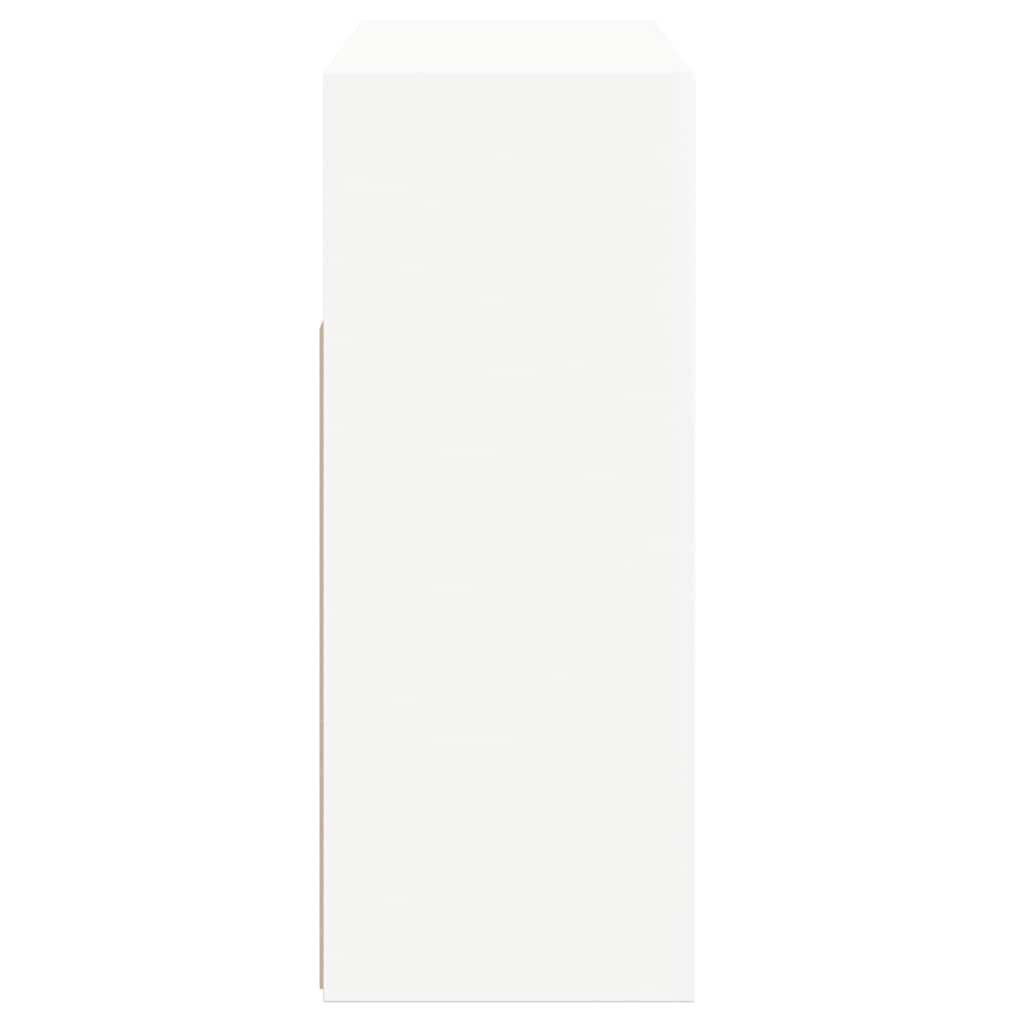 Aparador con luces LED blanco 115,5x30x75 cm