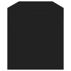 Mueble de TV con luces LED negro 140x36,5x40 cm
