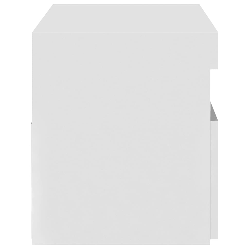 Mueble de TV con luces LED blanco 75x35x40 cm