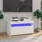 White LED TV cabinet 75x35x40 cm