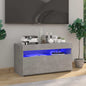 White LED TV cabinet 75x35x40 cm