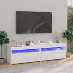 Mueble de TV con luces LED 2 uds gris Sonoma 75x35x40 cm