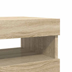 Muebles para TV con luces LED 2 uds roble Sonoma 60x35x40 cm