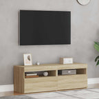 Muebles para TV con luces LED 2 uds roble Sonoma 60x35x40 cm