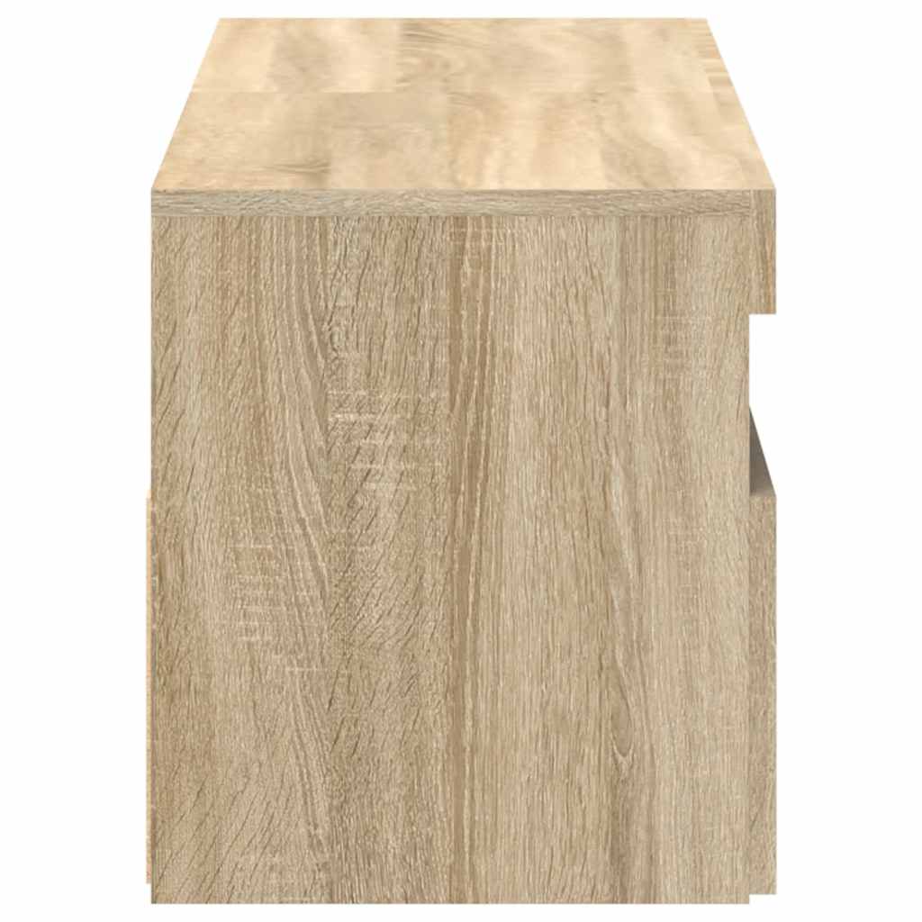 Muebles para TV con luces LED 2 uds roble Sonoma 60x35x40 cm