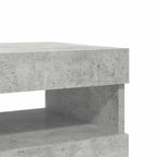Muebles de TV con luces LED 2 uds gris hormigón 60x35x40 cm