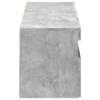 Muebles de TV con luces LED 2 uds gris hormigón 60x35x40 cm