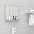 Espejo de baño contrachapada blanco brillo 100x10,5x37 cm