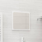 Espejo de baño contrachapada blanco brillo 100x10,5x37 cm