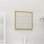 Espejo de baño contrachapada blanco brillo 100x10,5x37 cm