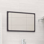 Espejo de baño contrachapada blanco brillo 100x10,5x37 cm