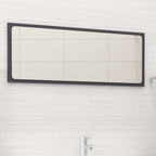 Espejo de baño contrachapada blanco brillo 100x10,5x37 cm