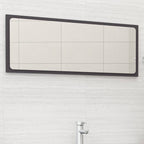 Espejo de baño contrachapada blanco brillo 100x10,5x37 cm