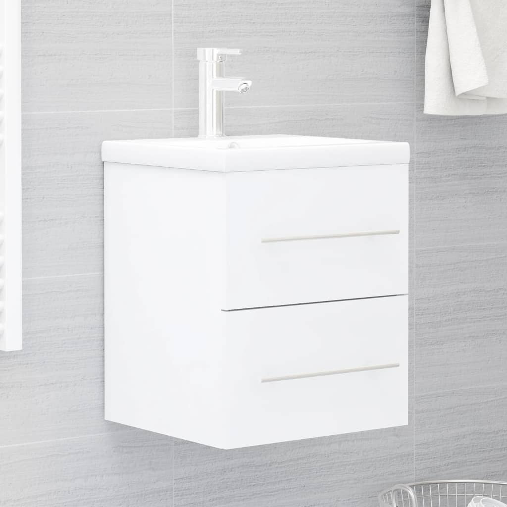 Armario lavabo madera contrachapada roble Sonoma 80x38,5x45cm