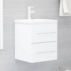 Armario lavabo madera contrachapada roble Sonoma 80x38,5x45cm