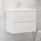 Armario lavabo madera contrachapada roble Sonoma 80x38,5x45cm