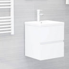 Armario lavabo madera contrachapada roble Sonoma 80x38,5x45cm