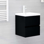 Armario lavabo madera contrachapada roble Sonoma 80x38,5x45cm