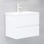Armario lavabo madera contrachapada roble Sonoma 80x38,5x45cm