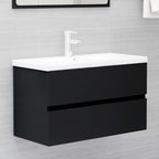 Armario lavabo madera contrachapada roble Sonoma 80x38,5x45cm