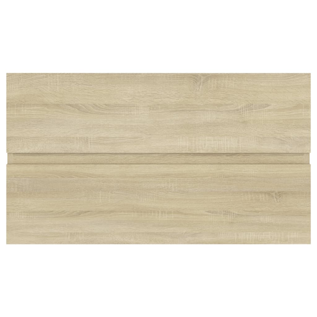 Armario lavabo madera contrachapada roble Sonoma 80x38,5x45cm