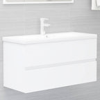 Armario lavabo madera contrachapada roble Sonoma 80x38,5x45cm