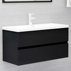 Armario lavabo madera contrachapada roble Sonoma 80x38,5x45cm