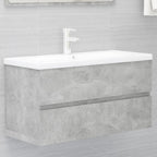 Armario lavabo madera contrachapada roble Sonoma 80x38,5x45cm