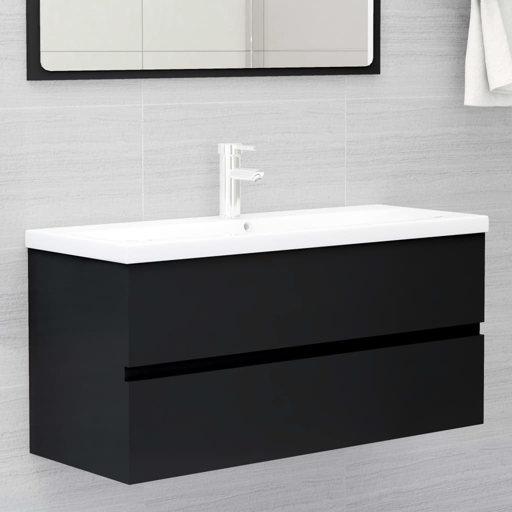 Armario lavabo madera contrachapada roble Sonoma 80x38,5x45cm