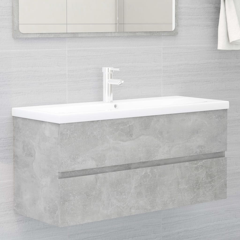Armario lavabo madera contrachapada roble Sonoma 80x38,5x45cm