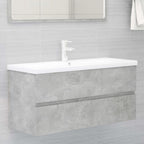 Armario lavabo madera contrachapada roble Sonoma 80x38,5x45cm
