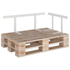 Respaldo para sofá de palets 110 cm hierro blanco