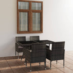Set comedor de jardín 9 pzas y cojines madera maciza de acacia
