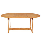 Comedor de jardín 7 piezas con cojines madera maciza de teca