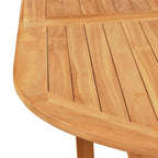 Comedor de jardín 7 piezas con cojines madera maciza de teca