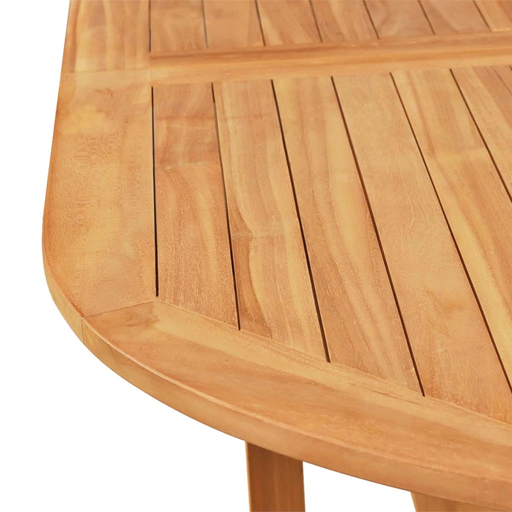 Comedor de jardín 7 piezas con cojines madera maciza de teca