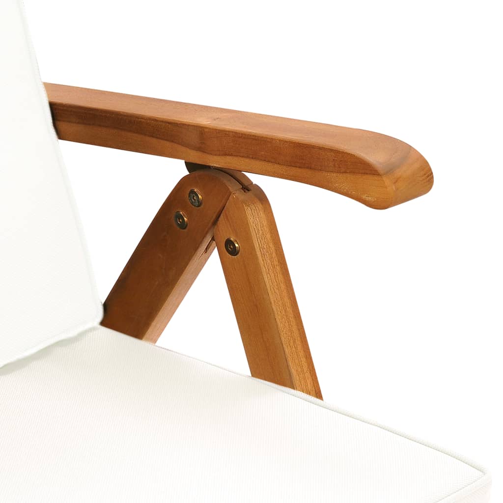 Comedor de jardín 7 piezas con cojines madera maciza de teca