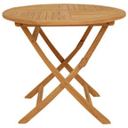 Conjunto de comedor de jardín 5 piezas madera maciza de teca