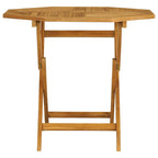 Conjunto de comedor de jardín 5 piezas madera maciza de teca