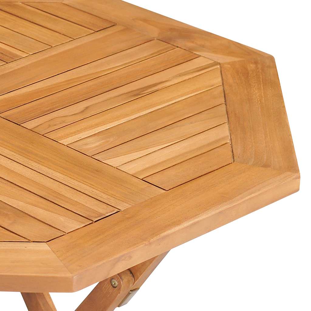 Conjunto de comedor de jardín 5 piezas madera maciza de teca