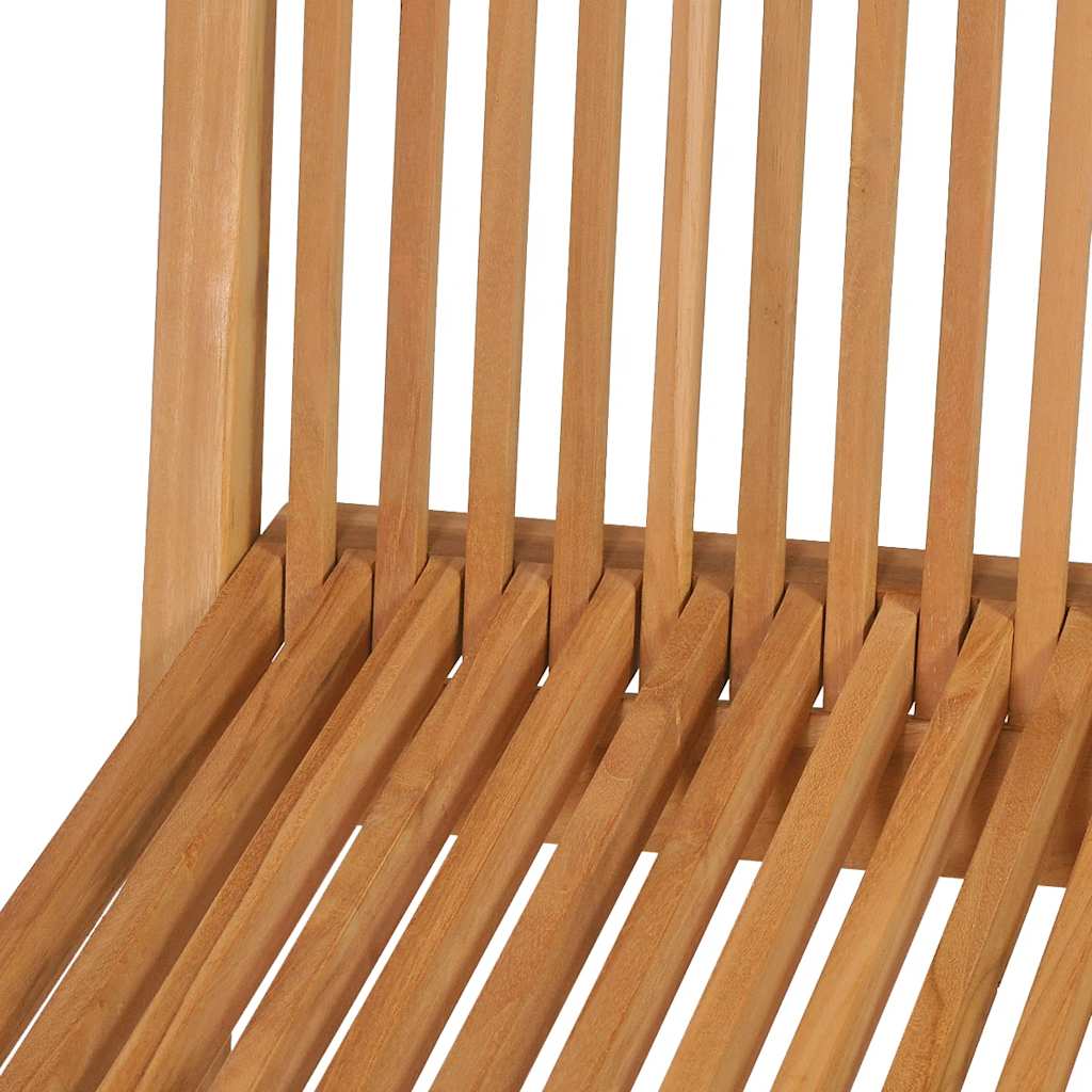 Conjunto de comedor de jardín 5 piezas madera maciza de teca