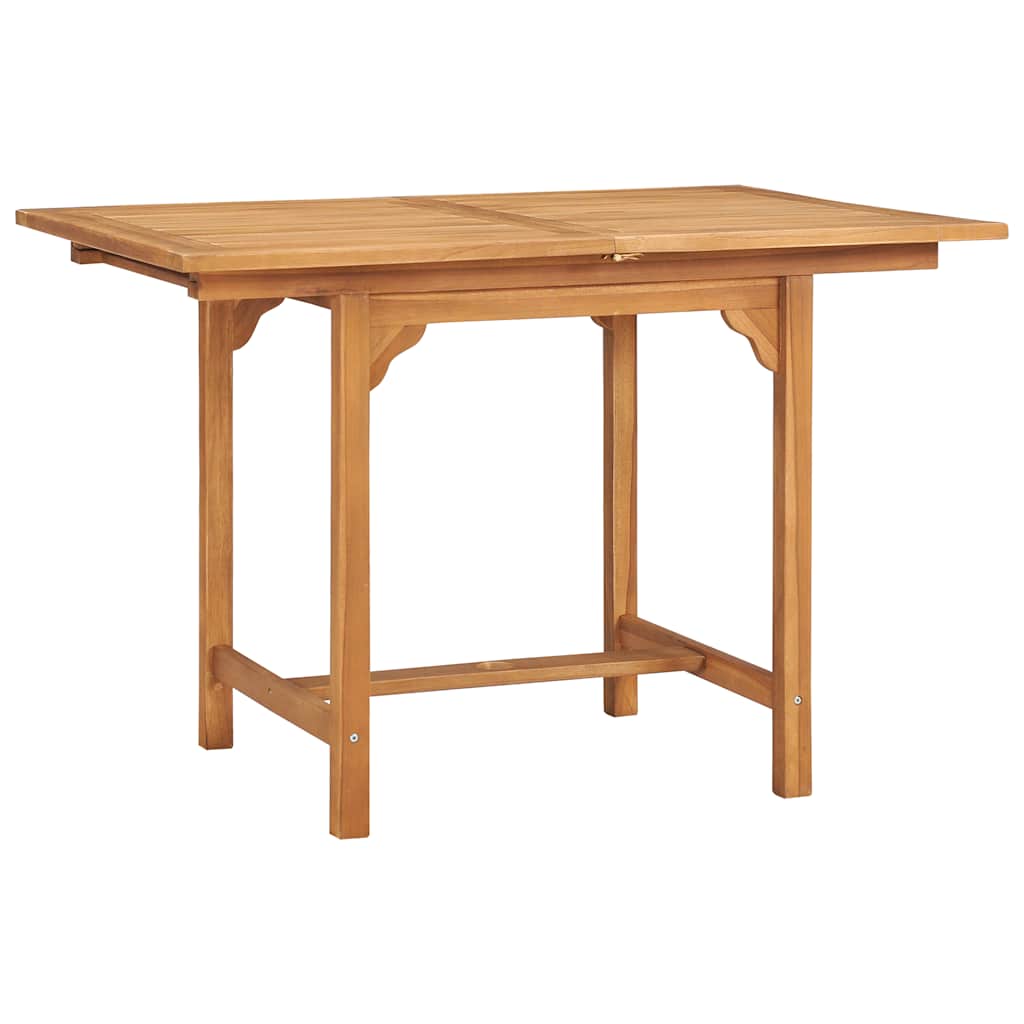 Conjunto de comedor de jardín 5 piezas madera maciza de teca