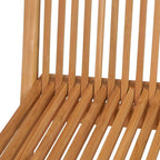 Conjunto de comedor de jardín 5 piezas madera maciza de teca