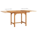 Juego de comedor para jardín 5 piezas madera maciza teca