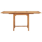 Juego de comedor para jardín 5 piezas madera maciza teca